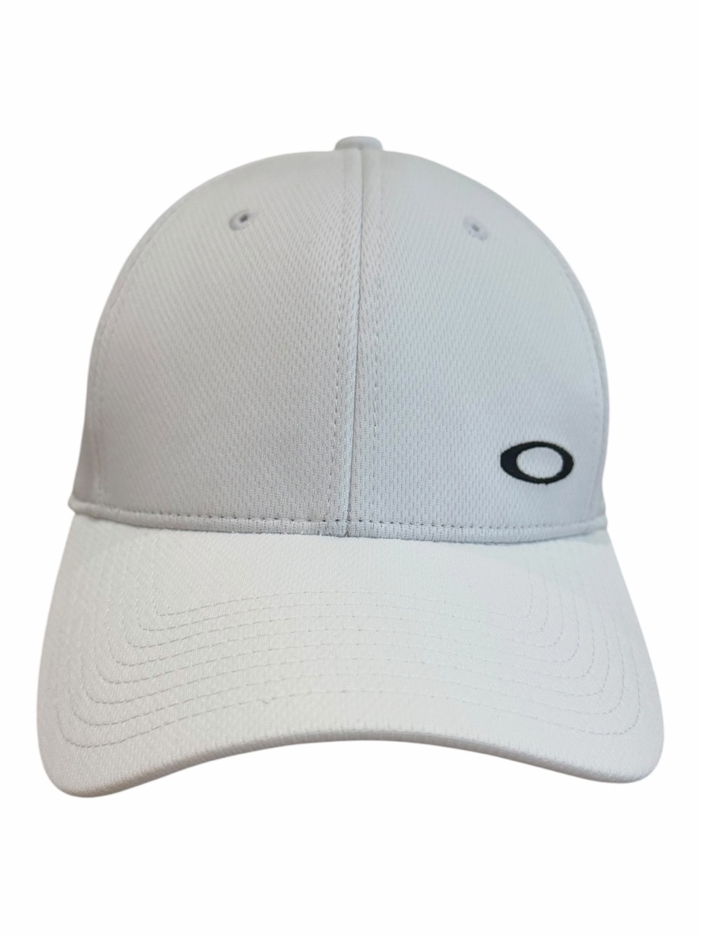 Oakley Vintage White and Black Flexfit Logo Hat